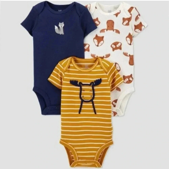 Carter's Just one you 3 pack bodysuits onesies Size 3 Months - Picture 1 of 10